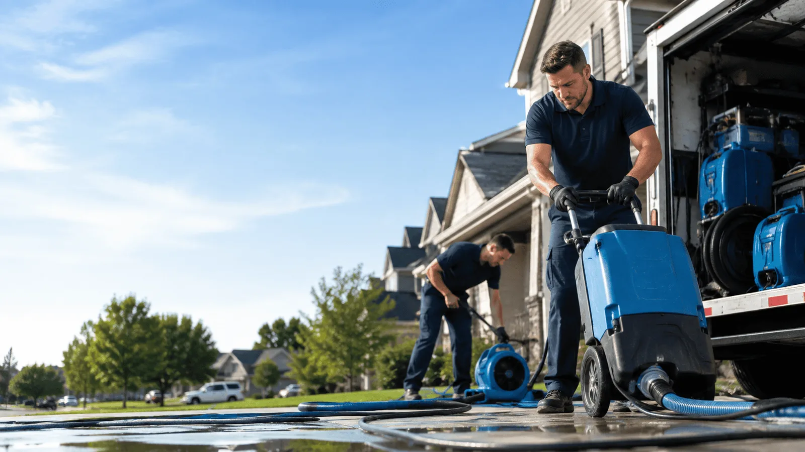 Structural Drying being performed in Coeur D Alene, ID
